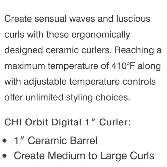 🔥CHI🔥Orbit 1 Inch Digital Ceramic Curling Iron NEW IN BOX✨SOLD OUT ONLINE✨ - Picture 4 of 4